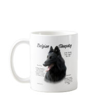 Belgian Sheepdog History Design Mugs