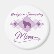 Belgian Sheepdog Mum Refrigerator Magnet