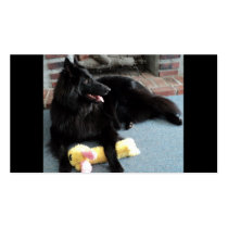 Belgian Shepherd by the Fireplace Business Card
