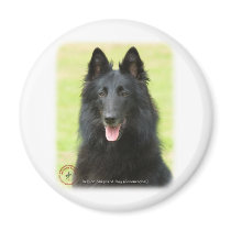 Belgian Shepherd Dog 9M031D-24 Refrigerator Magnets