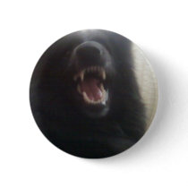 Belgian Shepherd's Teeth aka "The Black Wolf" Button