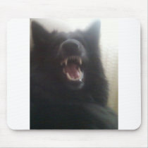 Belgian Shepherd's Teeth aka "The Black Wolf" Mousepad