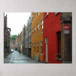 Belgian street canvas print