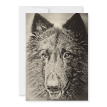 Belgian Tervuren Personalized Invite
