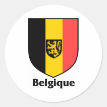 Belgique Crest / Belgium Flag Sticker