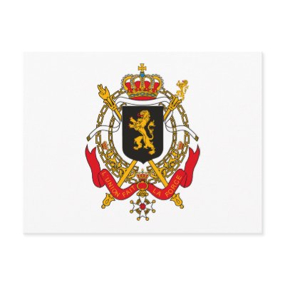 Belgium Coat of Arms Postcard by FlagTshirts