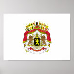 Belgium Coat of Arms Poster