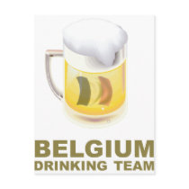 Belgium Drinking Team Post Card
