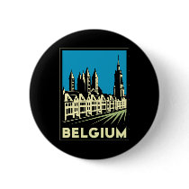 belgium europe art deco retro travel vintage button