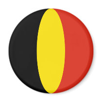 Belgium Fisheye Flag Magnet
