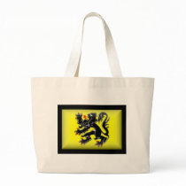 Belgium-Flanders Flag Canvas Bags
