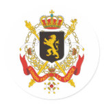 Belgium Government, Belgium Round Stickers