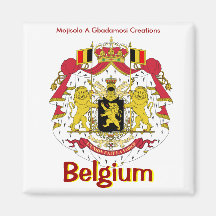 BELGIUM (MOJISOLA A GBADAMOSI) FRIDGE MAGNET