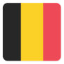 Belgium National Flag Square Stickers