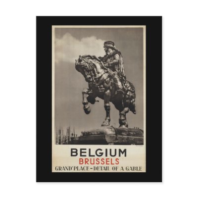 Belgium Post Card by vintage_poster