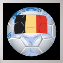 Belgium Soccer Ball Print
