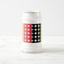 Belgium Stylish Girly Chic  Polka Dot Belgian Flag Mugs