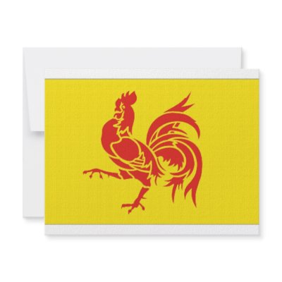 Belgium Walloon Region Flag Personalized Announcement by All_Flags