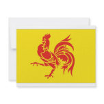 Belgium Walloon Region Flag invitations