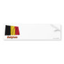 Belgium Waving Flag with Name Bumper Stickers