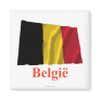 Belgium Waving Flag with Name in Dutch