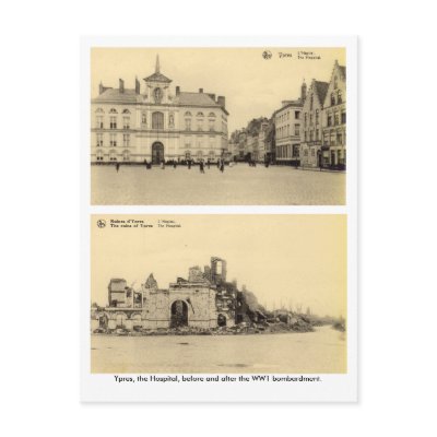 Belgium, Ypres - WW1 Bombardment Postcards by gregoryolney2