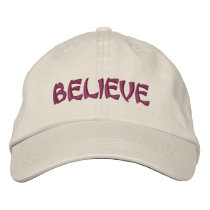 Believe Affirmation Inspirational Embroidered Cap