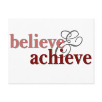 Believe and Achieve Postcards