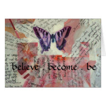 Believe Butterfly Diary Card