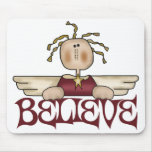Believe Christmas Angel Mousepad
