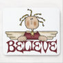 Believe Christmas Angel Mousepad