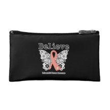 Believe - Endometrial Cancer Butterfly Makeup Bag