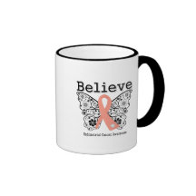 Believe - Endometrial Cancer Butterfly Mugs