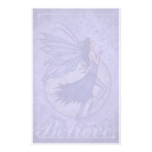 Believe Fairy Stationary by Molly Harrison Custom Stationery