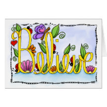 Believe Greeting Cards