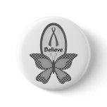 Believe- Grey or Silver Awareness Buttons