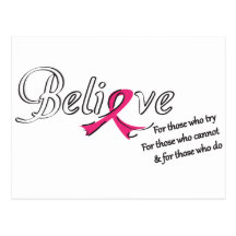 Believe in a Cure Postcard
