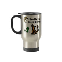 Believe in Coyotes Travel Mugs