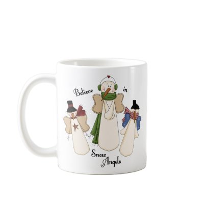 Believe In Snow Angels Mug by malibuitalian