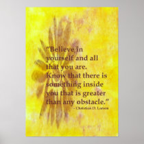 Believe In Yourself Motivational Poster