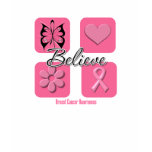 Believe Inspirations Breast Cancer t-shirts