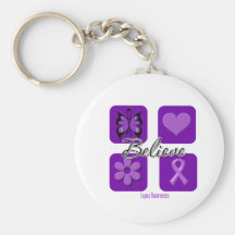 Believe Inspirations Lupus Awareness Keychain