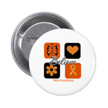 Believe Inspirations Multiple Sclerosis Pinback Buttons