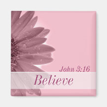 Believe-John 3:16 Refrigerator Magnet