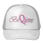 Believe (Pink Ribbon-trucker) Mesh Hat