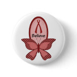 Believe- Red Awareness Pinback Button