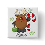 Believe Reindeer Pins
