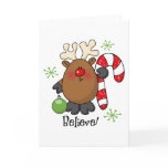 Believe Reindeer Greeting Cards