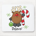 Believe Reindeer Mouse Pads