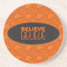 Believe Sandstone Drink Coaster